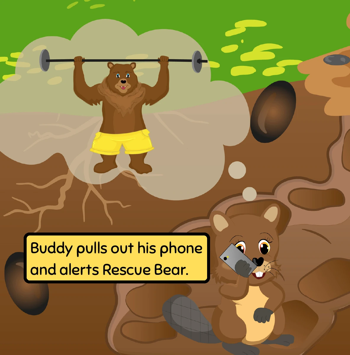 Preview page 7 of 8: Rescue Bear Goes Caving To Save Buddy